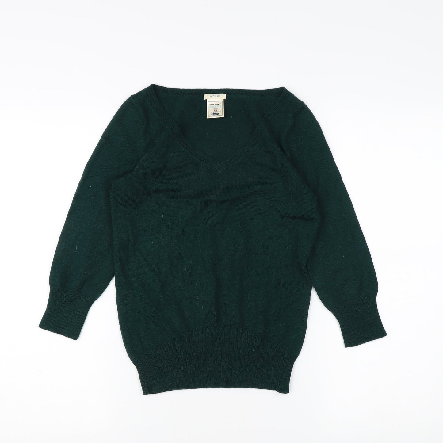 Womens UK Size XS Old Navy Green Pullover Jumper
