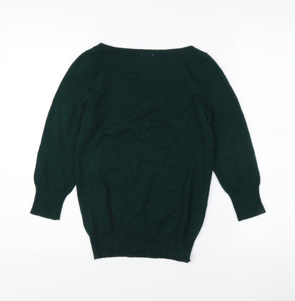 Womens UK Size XS Old Navy Green Pullover Jumper