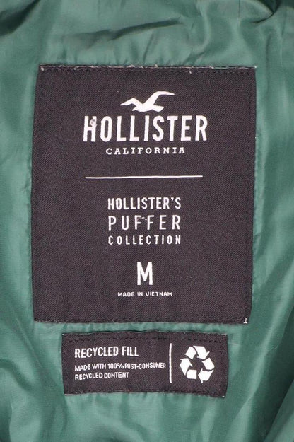 Womens UK Size M Hollister Green Puffer Jacket
