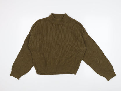 Womens UK Size L MNG Green Pullover Jumper