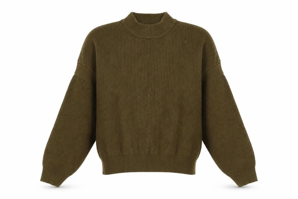 Womens UK Size L MNG Green Pullover Jumper