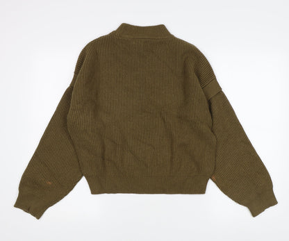 Womens UK Size L MNG Green Pullover Jumper