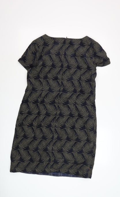 White Stuff Women's Black Floral Shift Dress Size 12