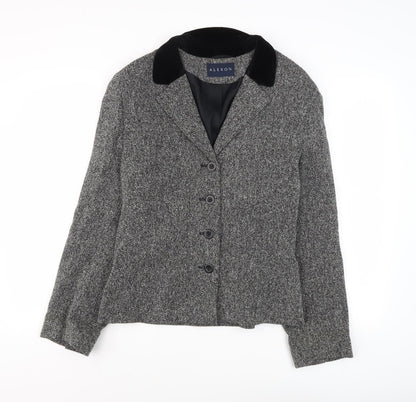 Alexon Women's Grey Tweed Blazer Size 12