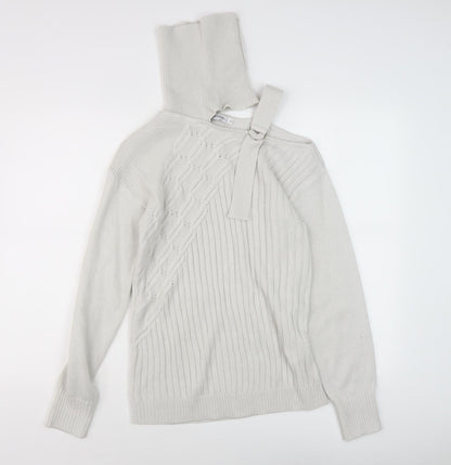 Womens UK Size S MissLook Ivory Pullover Jumper