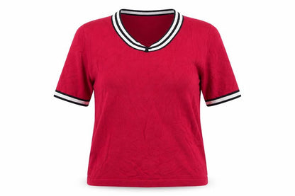 Viyella Women's Red Short Sleeve Petite Top