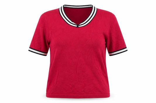 Viyella Women's Red Short Sleeve Petite Top