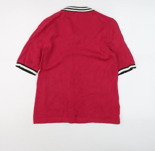 Viyella Women's Red Short Sleeve Petite Top