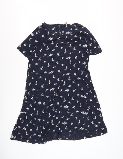 Fat Face Women's Blue Jersey Dress, Size 12
