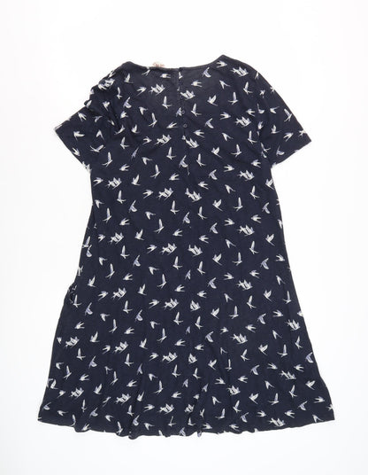 Fat Face Women's Blue Jersey Dress, Size 12