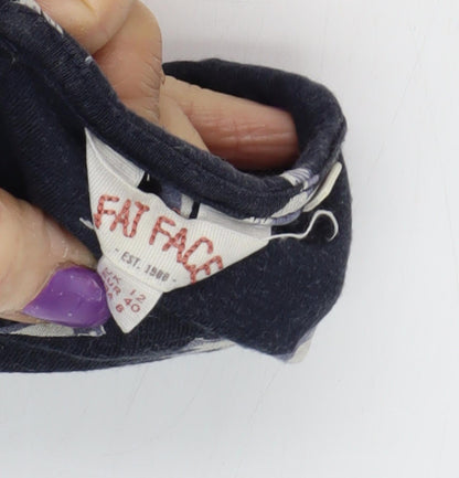 Fat Face Women's Blue Jersey Dress, Size 12