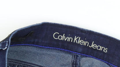 Calvin Klein Women's Blue Skinny Jeans UK 4