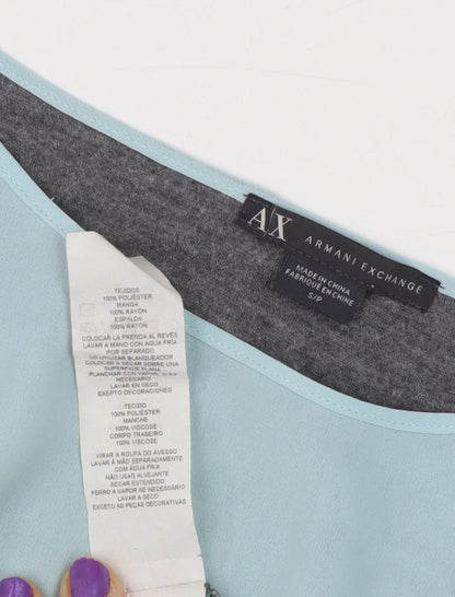Womens UK Size S Armani Exchange Multicoloured Basic Blouse
