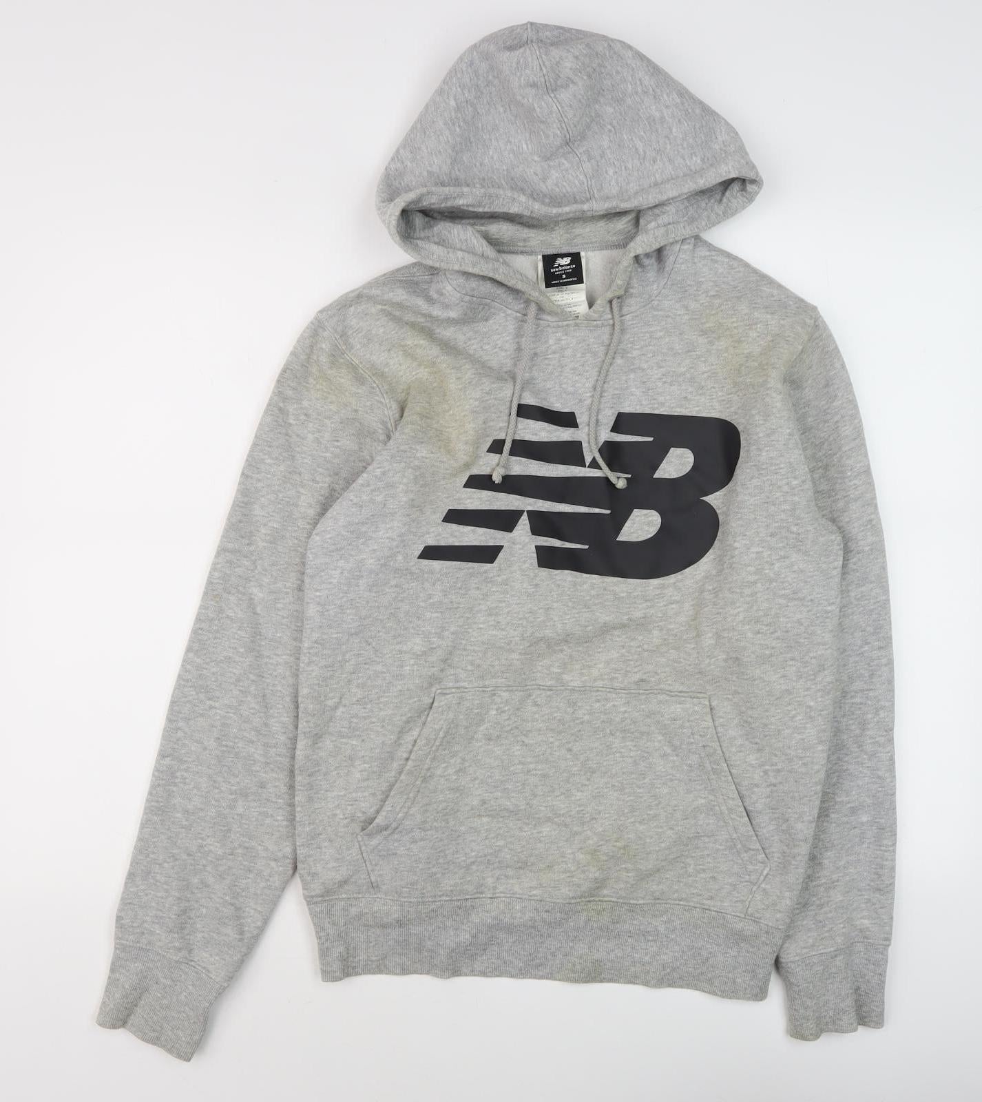 Mens UK Size S New Balance Grey Pullover Hoodie