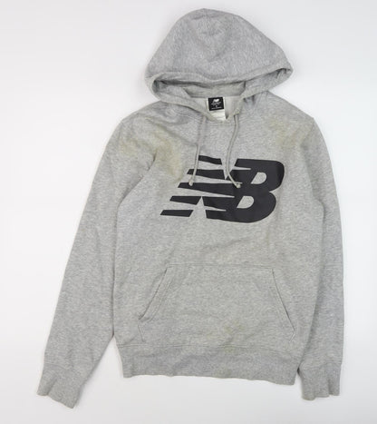 Mens UK Size S New Balance Grey Pullover Hoodie