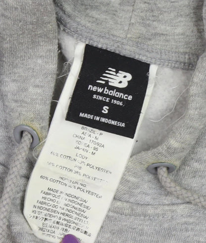 Mens UK Size S New Balance Grey Pullover Hoodie
