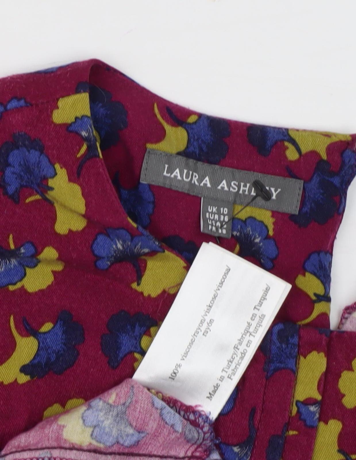Laura Ashley Women's Floral Blouse, Size 10, Multicoloured