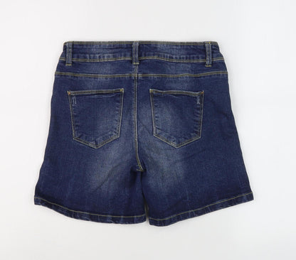 Jacqueline de Yong Women's Blue Bermuda Shorts 2XS