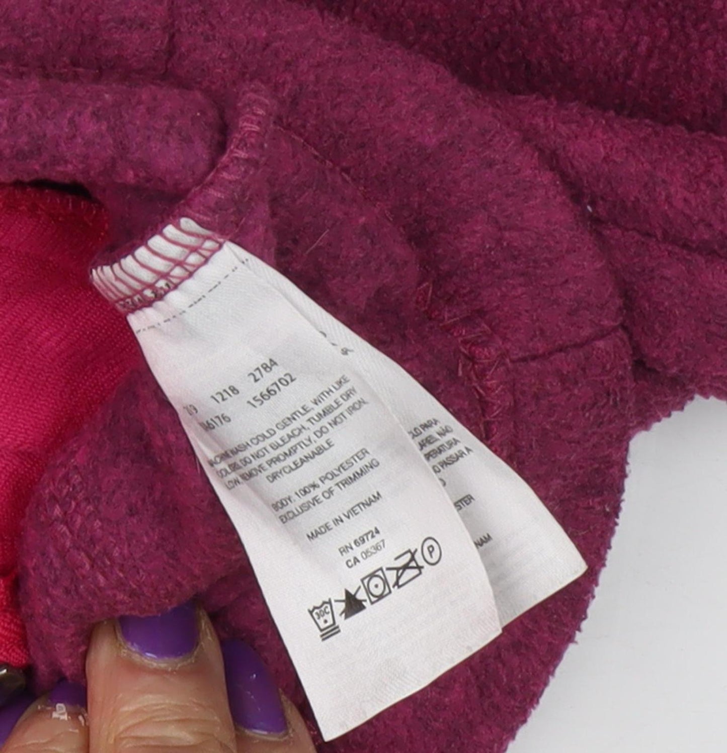 Columbia Unisex Baby Purple Fleece Jacket 24 Months