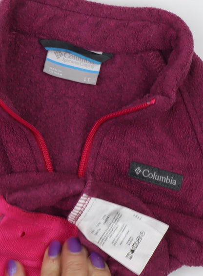 Columbia Unisex Baby Purple Fleece Jacket 24 Months