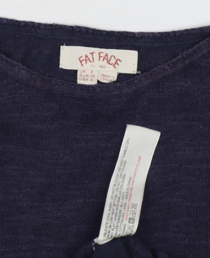 Fat Face Women's Blue Pullover Jumper, Size 8