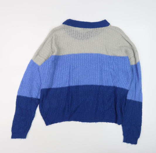 Womens UK Size XL Jacqueline de Yong Multicoloured Pullover Jumper