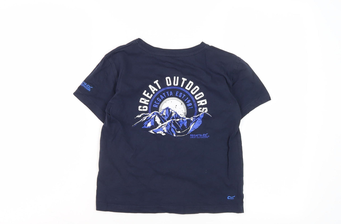 Regatta Boys Blue Outdoor Graphic T-Shirt 7-8 Years