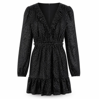 Michael Kors Women's Black XS Sequin Party Dress