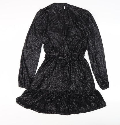 Michael Kors Women's Black XS Sequin Party Dress