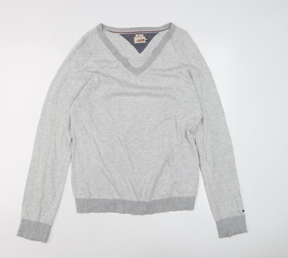 Womens UK Size S Tommy Hilfiger Grey Pullover Jumper