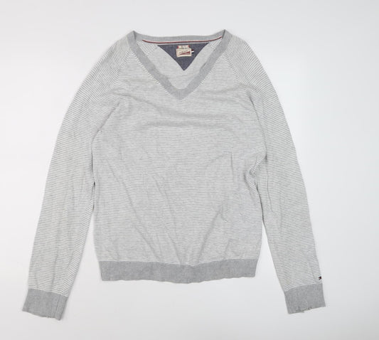 Womens UK Size S Tommy Hilfiger Grey Pullover Jumper