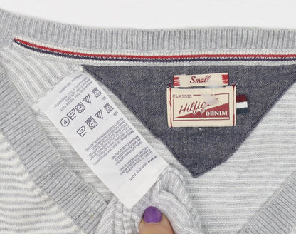 Womens UK Size S Tommy Hilfiger Grey Pullover Jumper