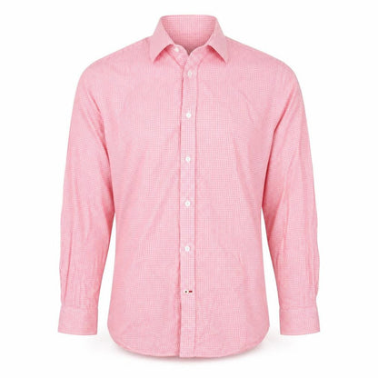Tommy Hilfiger Men's Pink Check Slim Fit Shirt M