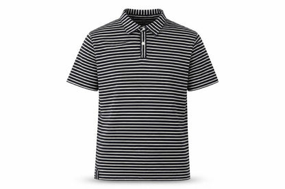 Jasper Conran Men's Black Striped Polo, Size L