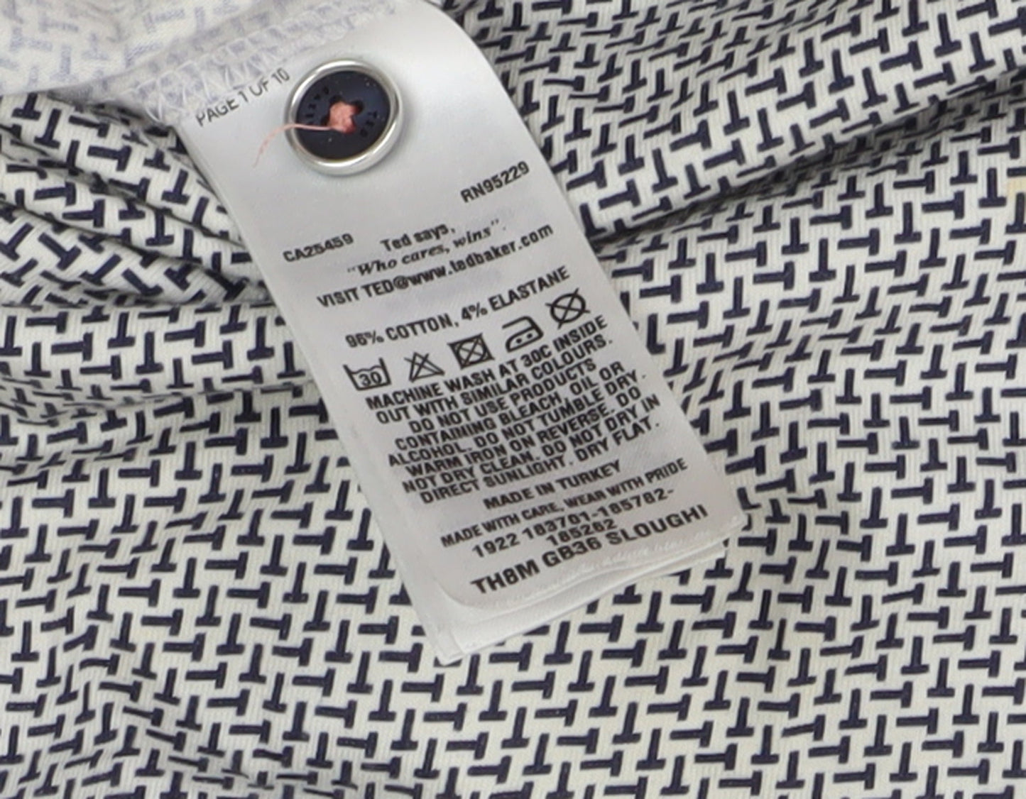 Ted Baker Men's Multicoloured Polo Shirt M