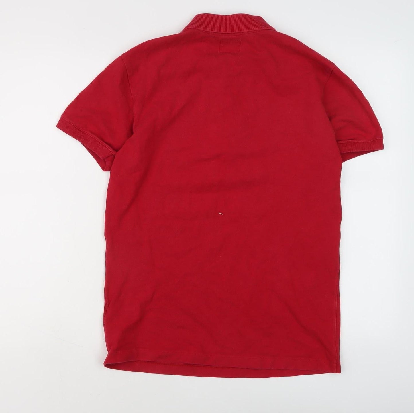 Diesel Men's Red Polo Shirt Size S