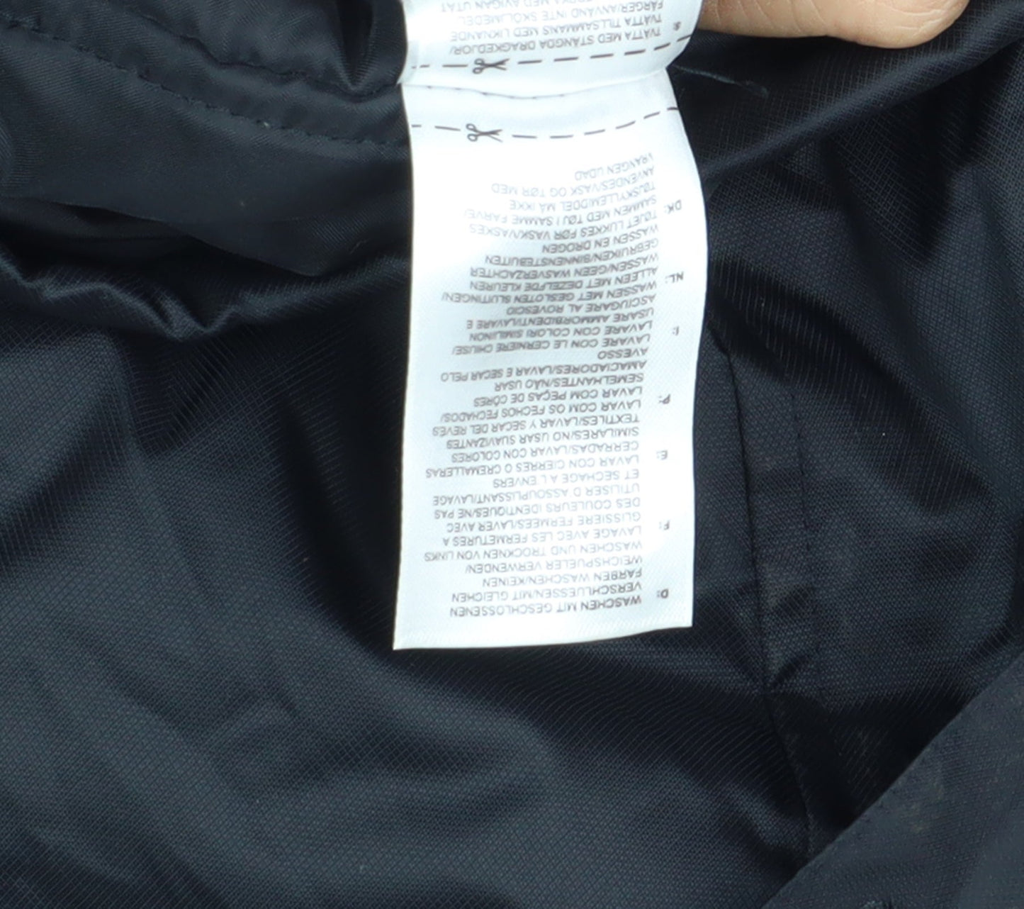 Adidas Boys Black Jacket 2XS Hooded Zip Casual