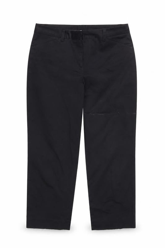Womens UK Size 12 DKNY Classic Fit Dress Pants Black Trousers