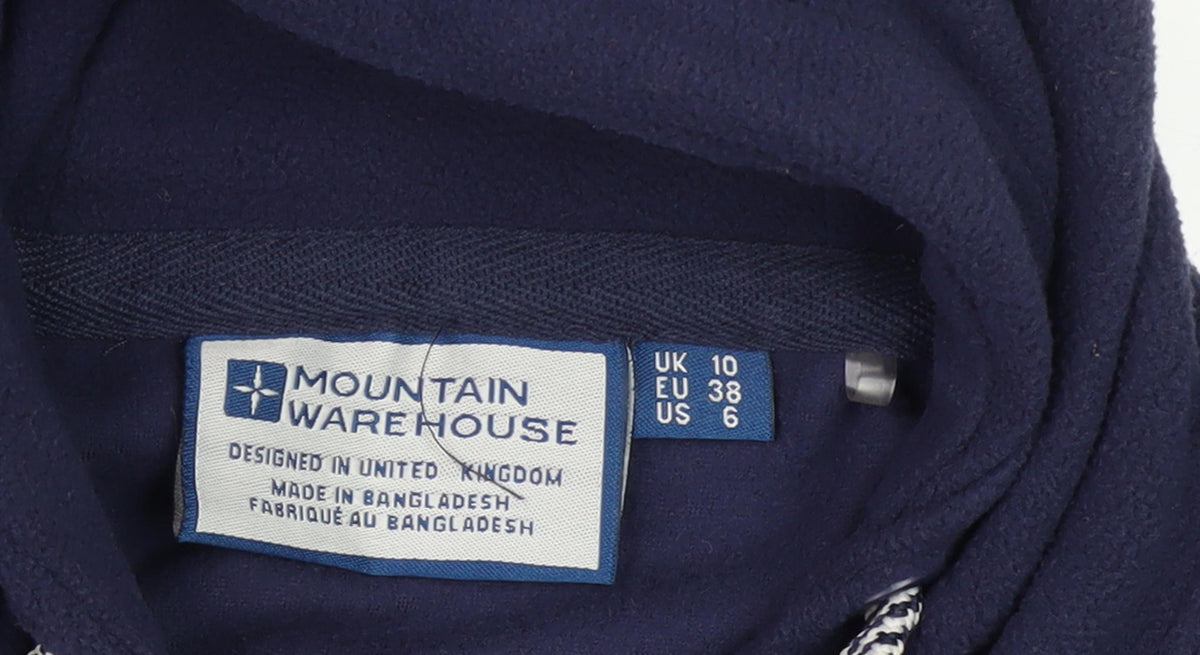 Womens UK Size 10 Mountain Warehouse Blue Pullover Hoodie