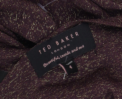 Ted Baker Women's Purple Long Sleeve Dress
