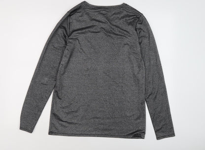 Banana Republic Women's Grey Jersey Top, Size M, Crew Neck