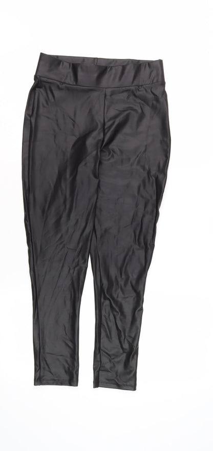 Womens UK Size 8 Lipsy Regular Fit  Black Trousers
