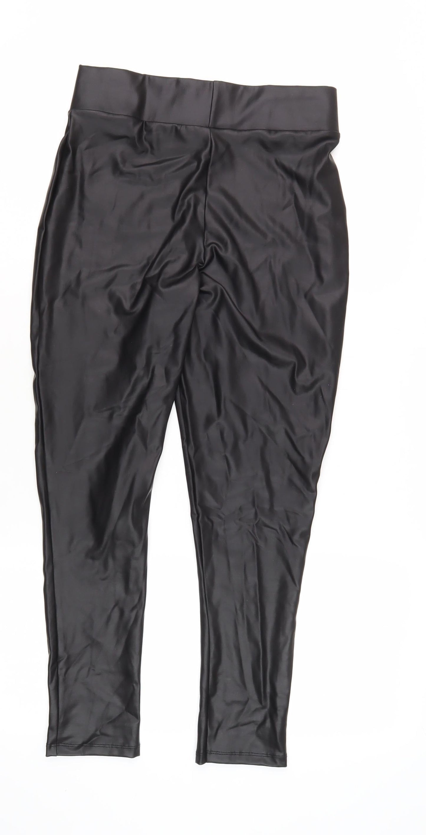Womens UK Size 8 Lipsy Regular Fit  Black Trousers