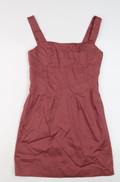 Next Women's Red Sleeveless Dress, Size 10