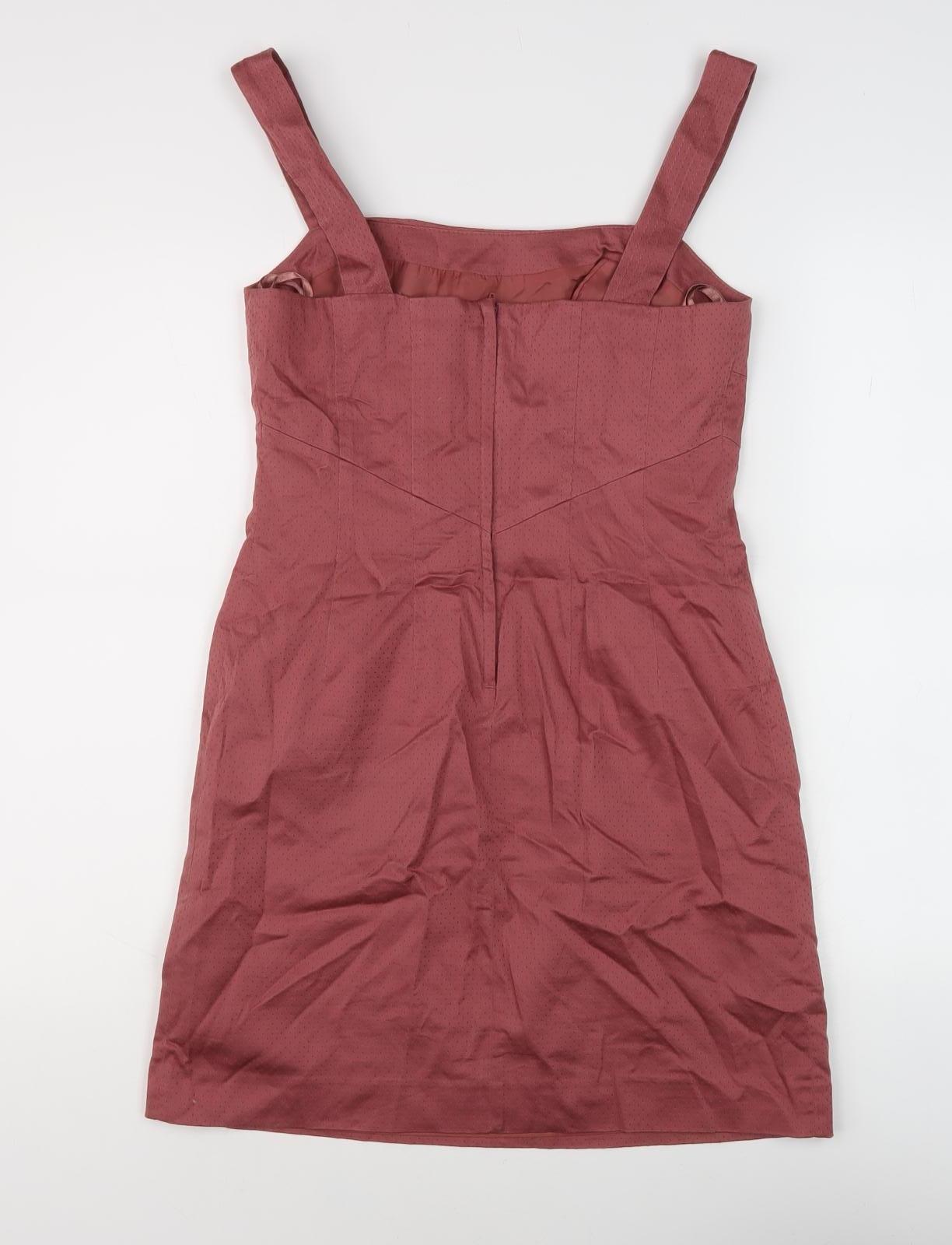 Next Women's Red Sleeveless Dress, Size 10