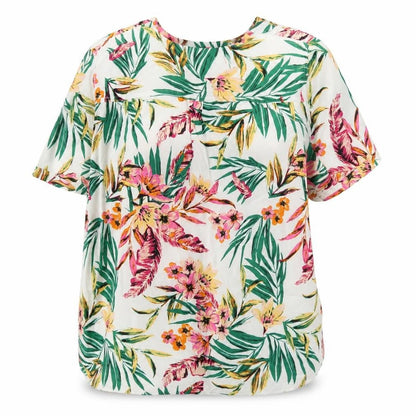 Womens UK Size 16 ISLE Essentials Multicoloured Basic Blouse