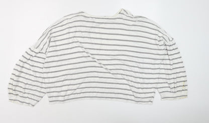 Womens UK Size M French Connection White Basic T-Shirt