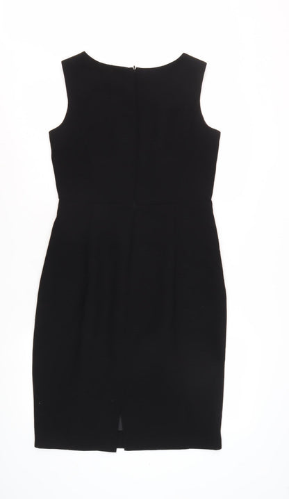 Marks and Spencer Black Sheath Dress, Size 10, Women