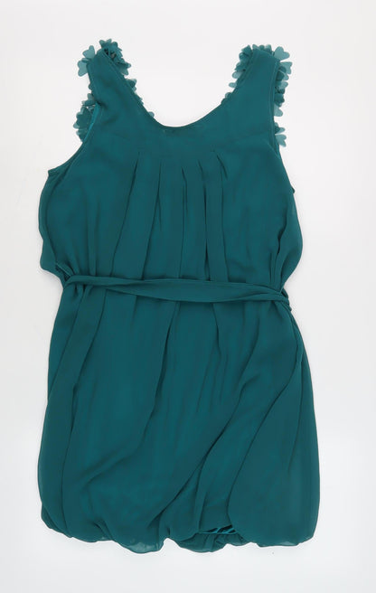 Apricot Women's Green A-Line Chiffon Dress L/XL