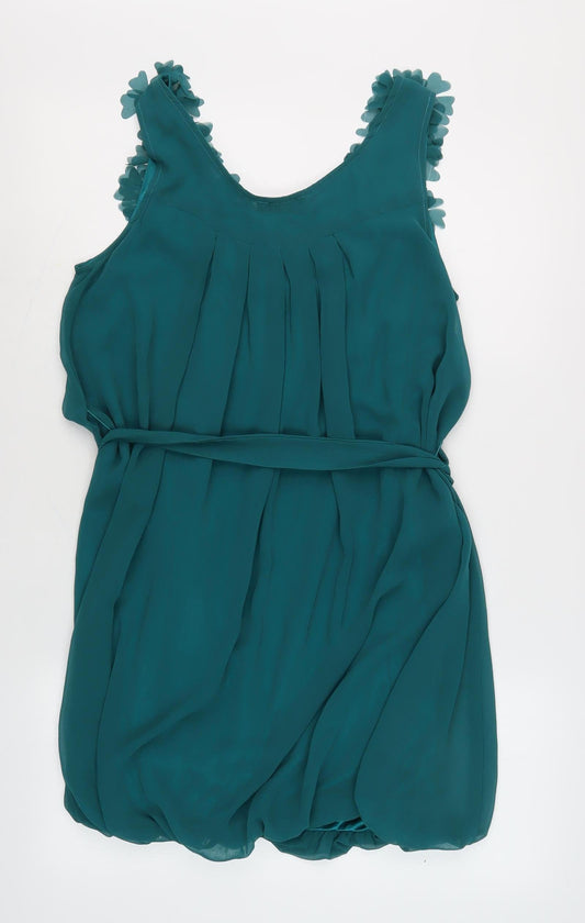 Apricot Women's Green A-Line Chiffon Dress L/XL